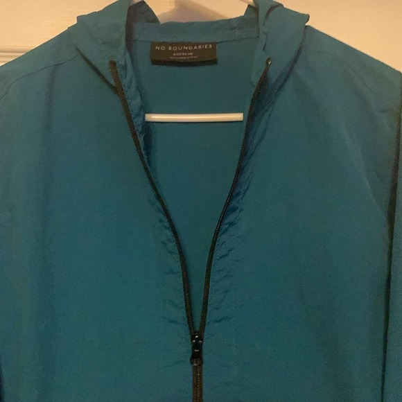 No Boundaries Multi-Color Rain Jacket Size S 34-36 #60 - Picture 3 of 12